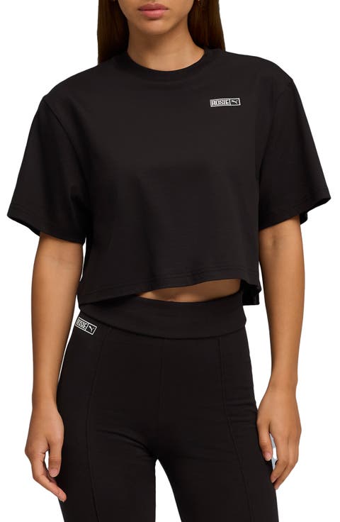 x Rosé Relaxed Fit Crop T-Shirt