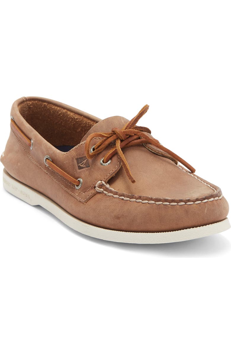 Sperry Authentic Original Two-Eyelet Boat Shoe, Main, color, Medium Beige