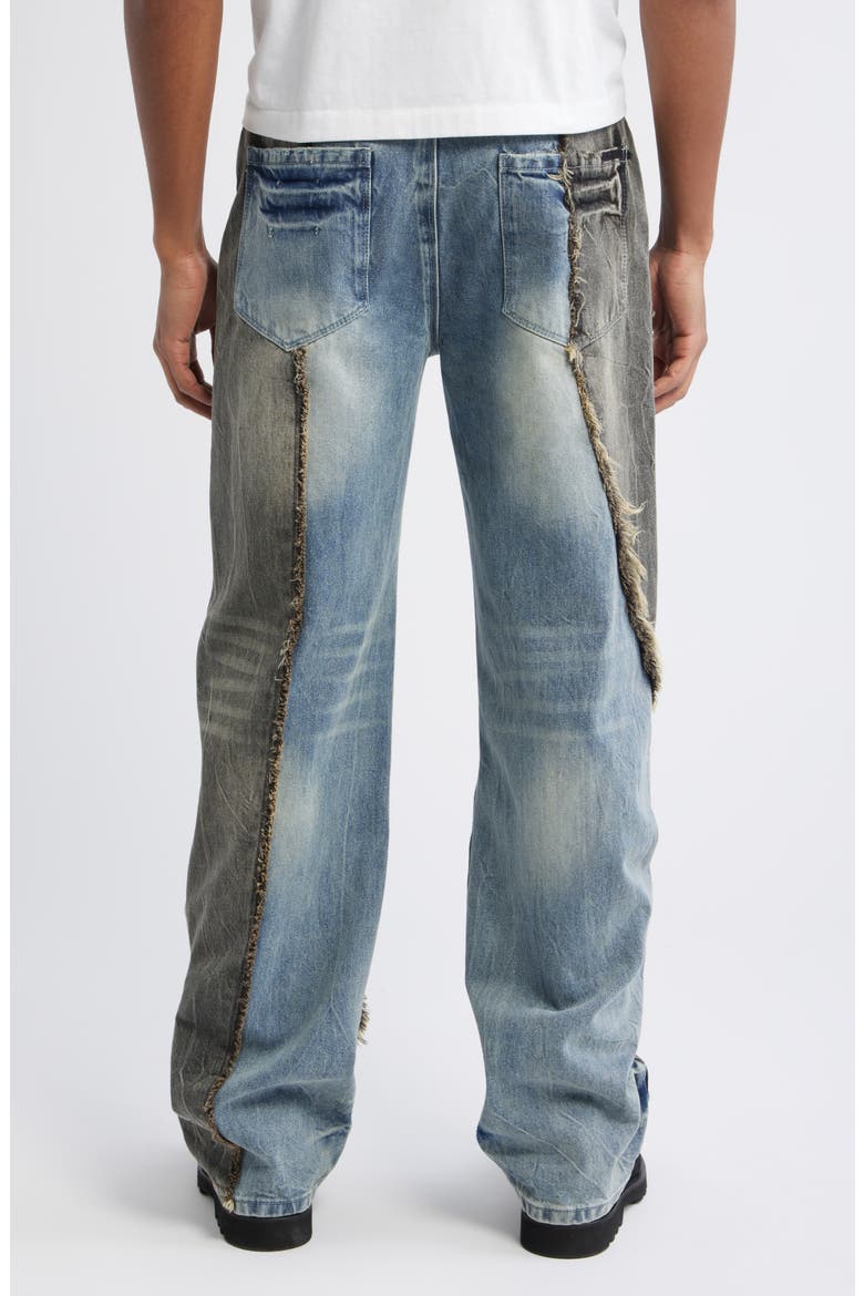 Tucker Slim Fit Distressed Jeans, Alternate, color, ASH BLUE SPLIT