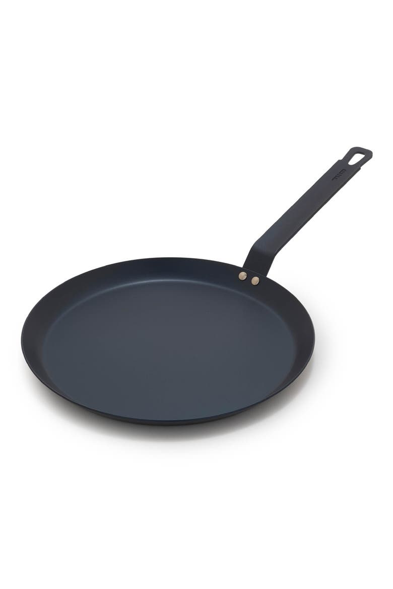 x Bobby Flay 11" Carbon Steel Crepe Pan, Main, color, BLACK