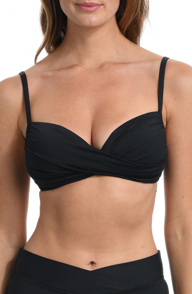 Costume Bikini La Blanca – Fondo Classico Nero – Taglie 4-16 – Nuovo Con Etichetta