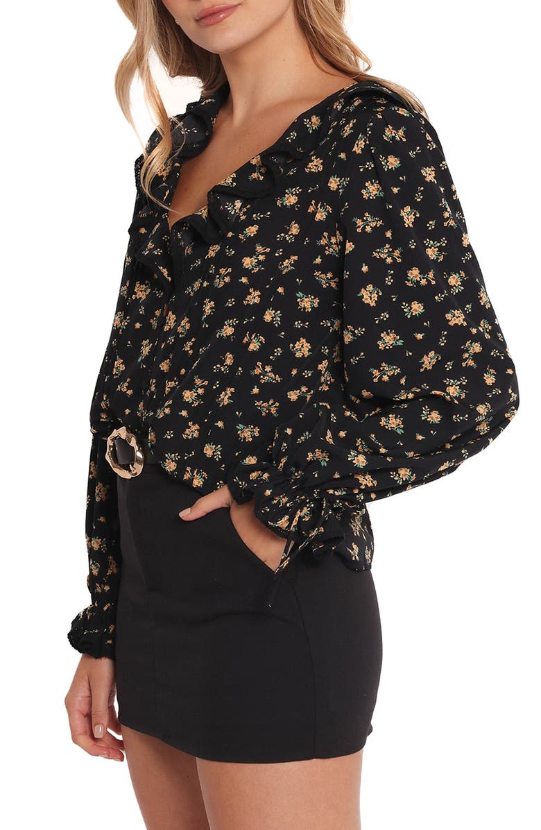 Petal & Pup Polli Floral Ruffle Top, Alternate, color, 