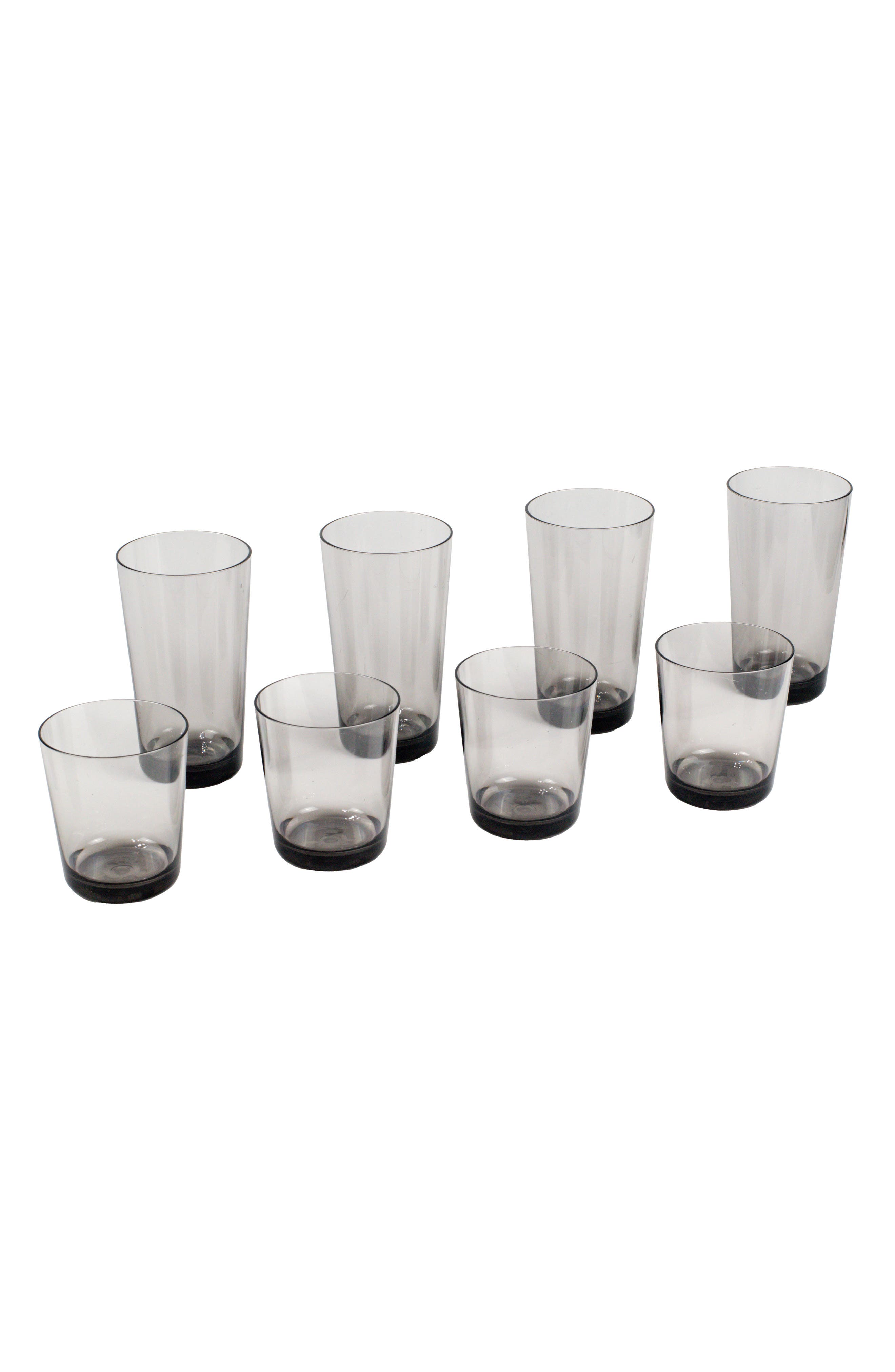 TarHong Simple Clear Set of 8 Glasses