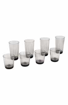 TarHong Simple Clear Set of 8 Glasses