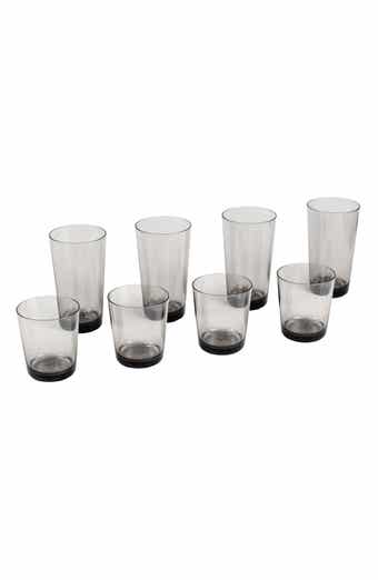 TarHong Simple Clear Set of 8 Glasses