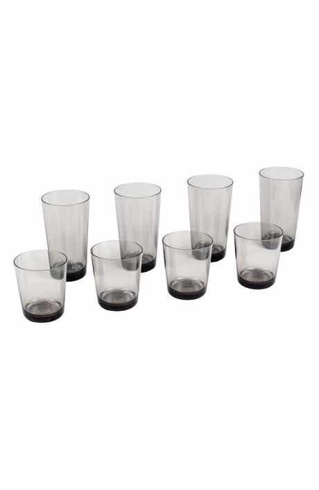 TarHong Simple Clear Set of 8 Glasses