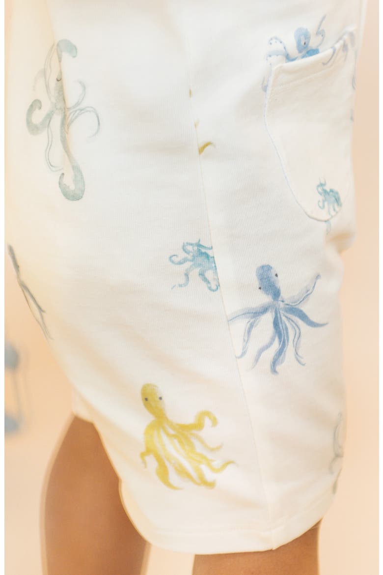 Kids' Patch Pocket Organic Cotton Romper, Alternate, color, OCTOPUS OASIS