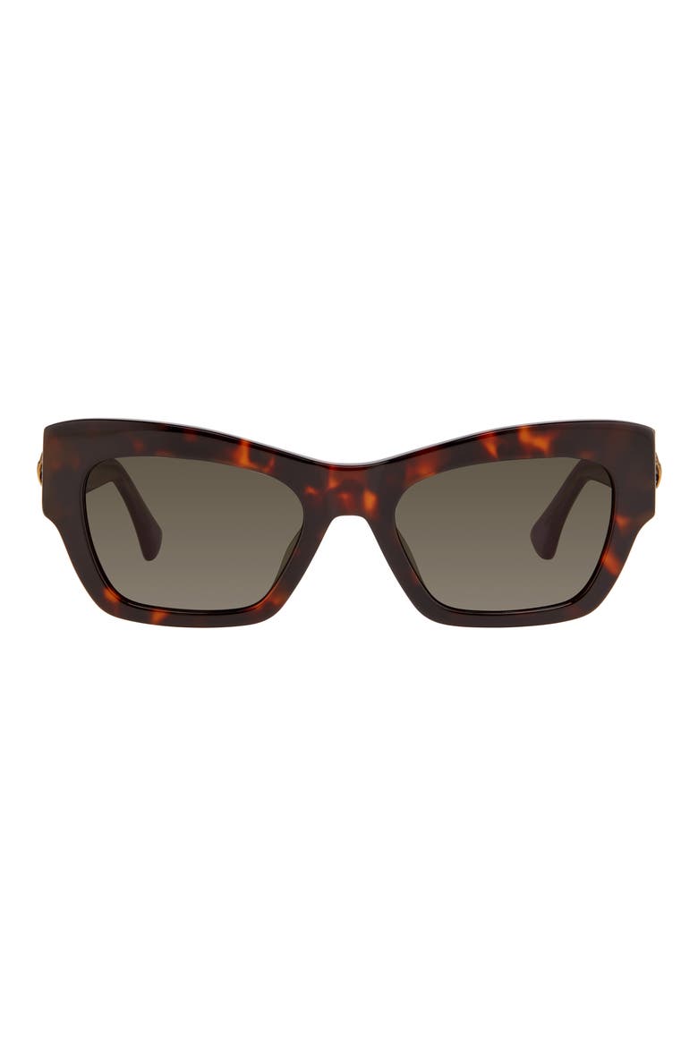 53mm Rectangular Sunglasses, Main, color, HAVANA/ BROWN