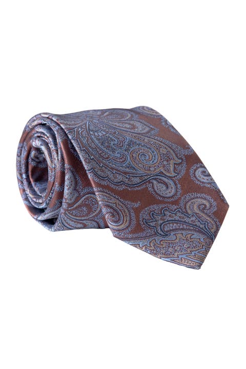 Cortina - Extra Long Silk Jacquard Tie for Men