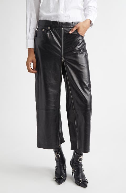 Leather Skirt Pants
