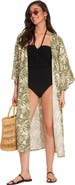 Gottex Beach Life Noam Short Sleeves Swim Cover Up Robe