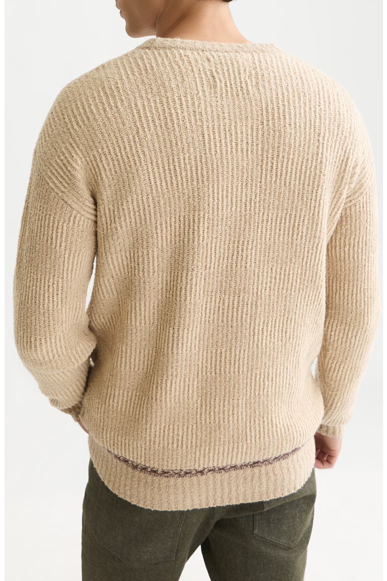 Chenille Structured Pullover Sweatshirt, Alternate, color, PURE CASHMERE