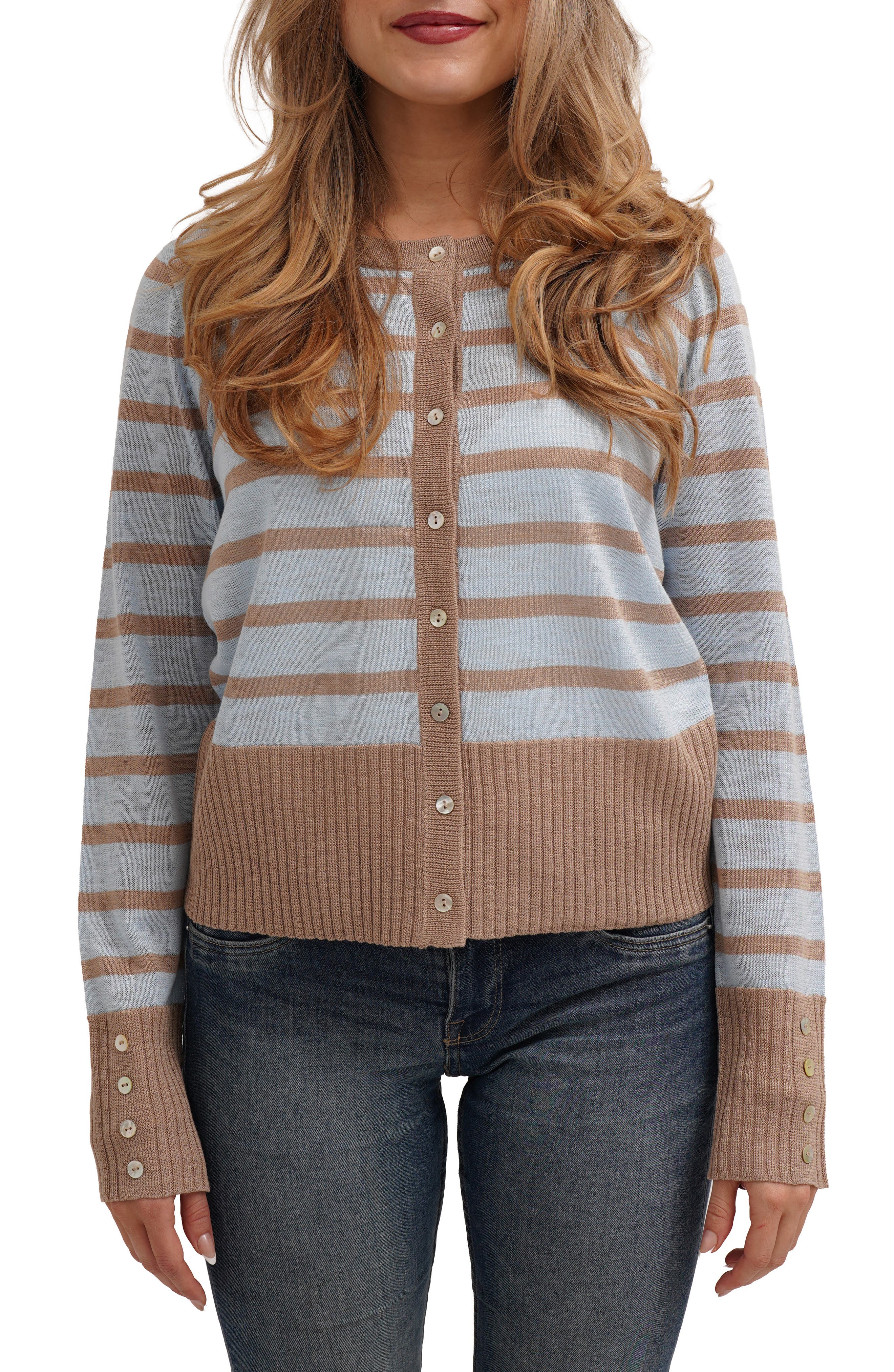 CYRUS Stripe Contrast Cardigan