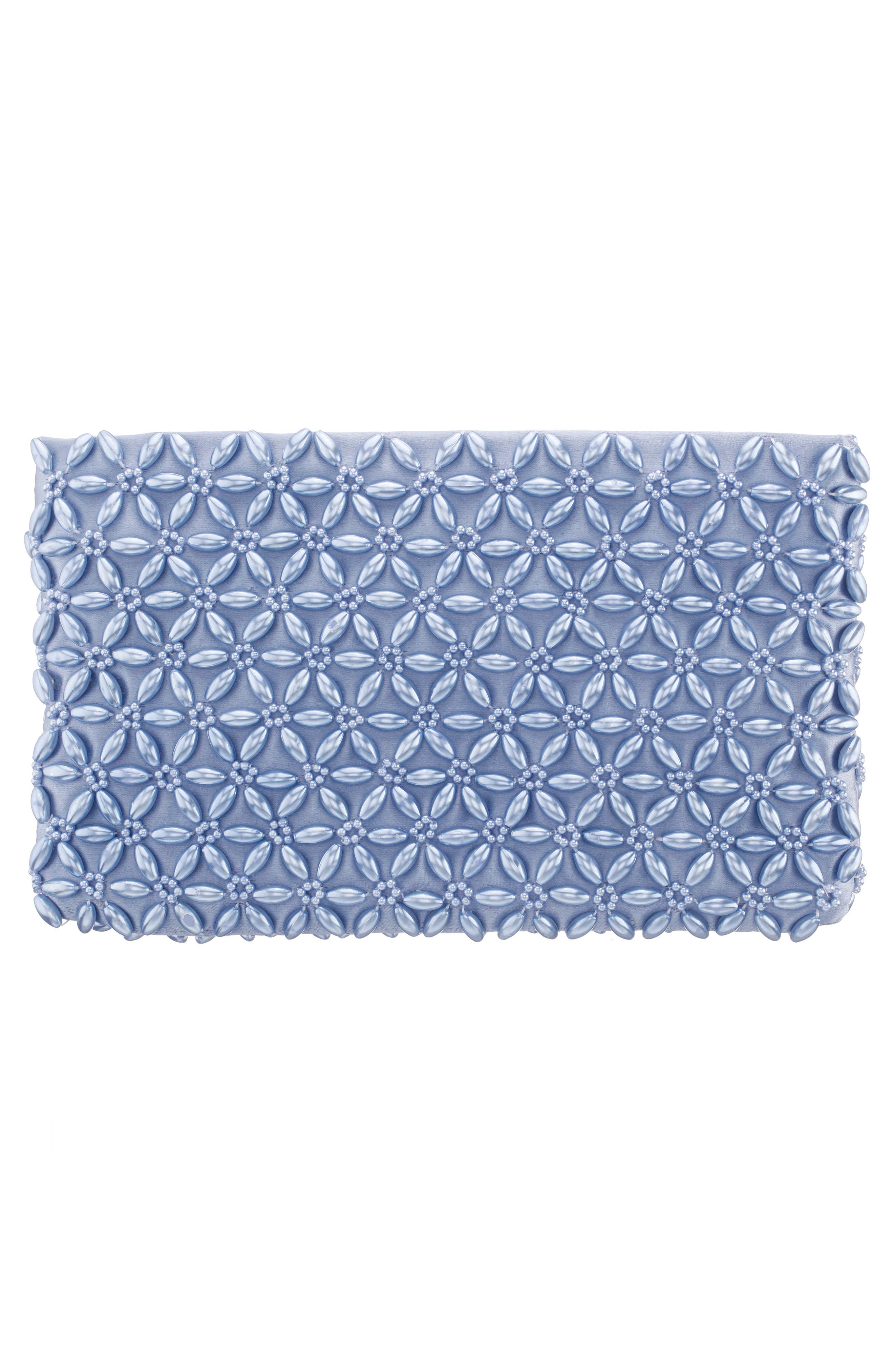 Nina Rivera Clutch, Alternate, color, Icy Blue