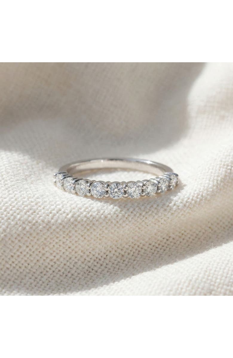 Bliss Diamond 1/2 Ct Lab Grown Diamond Stackable Anniversary Wedding Ring Gold, Alternate, color, 10K White Gold