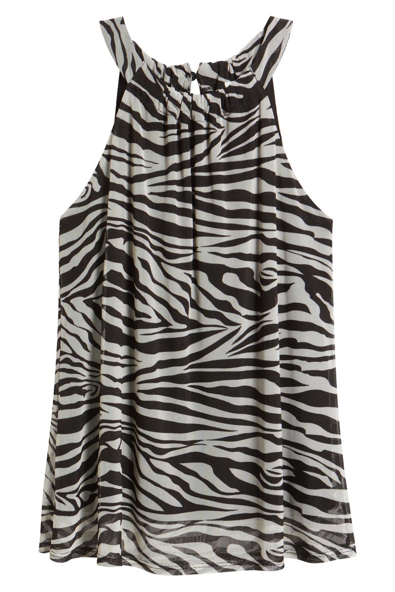Halter Top, Alternate, color, IVORY/ BLACK