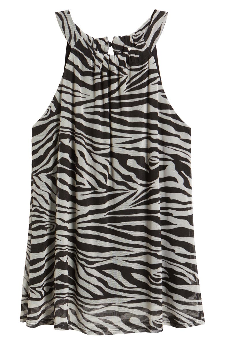 Loveappella Halter Top, Alternate, color, Ivory/ Black