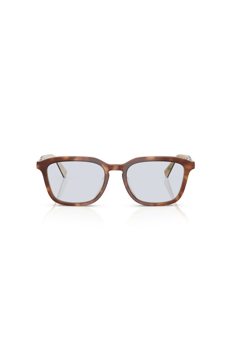53mm Rectangle optical glasses, Alternate, color, Brown