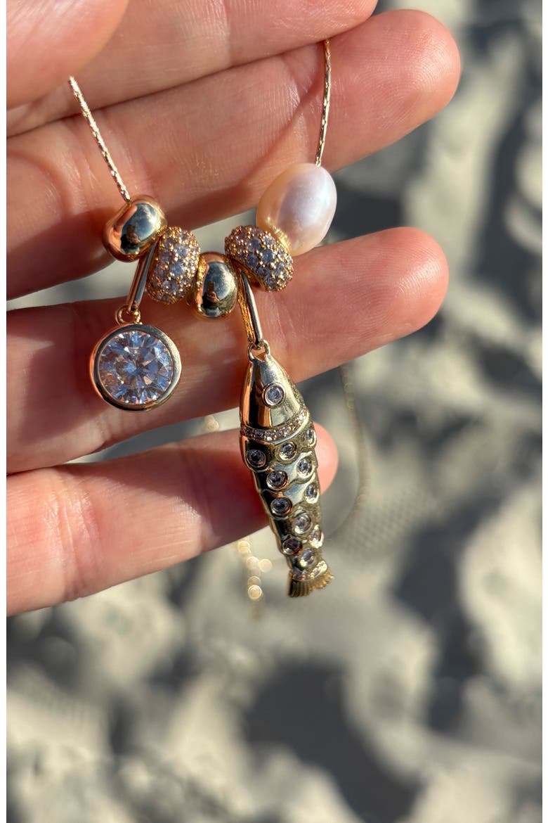 Goldie Soirée Necklace, Alternate, color, 14K GOLD PLATED