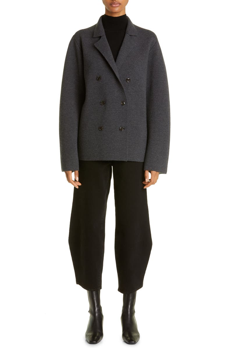 TOTEME Sleeveless Wool Blend Rib Sweater, Alternate, color,