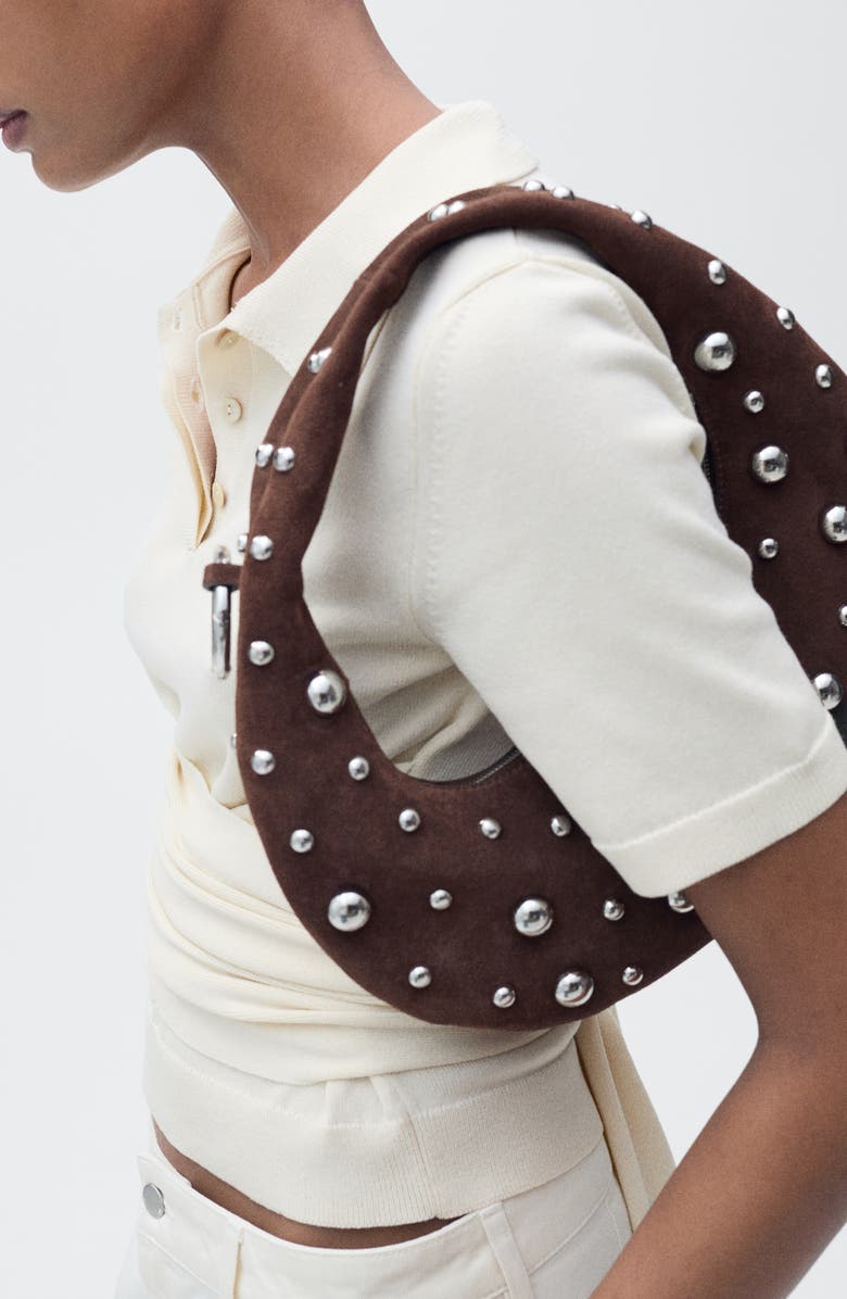 MANGO Tie Hem Polo Sweater, Alternate, color, 