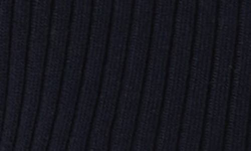 French Connection Alonzo Ribbed Button Up Cardigan In Blue