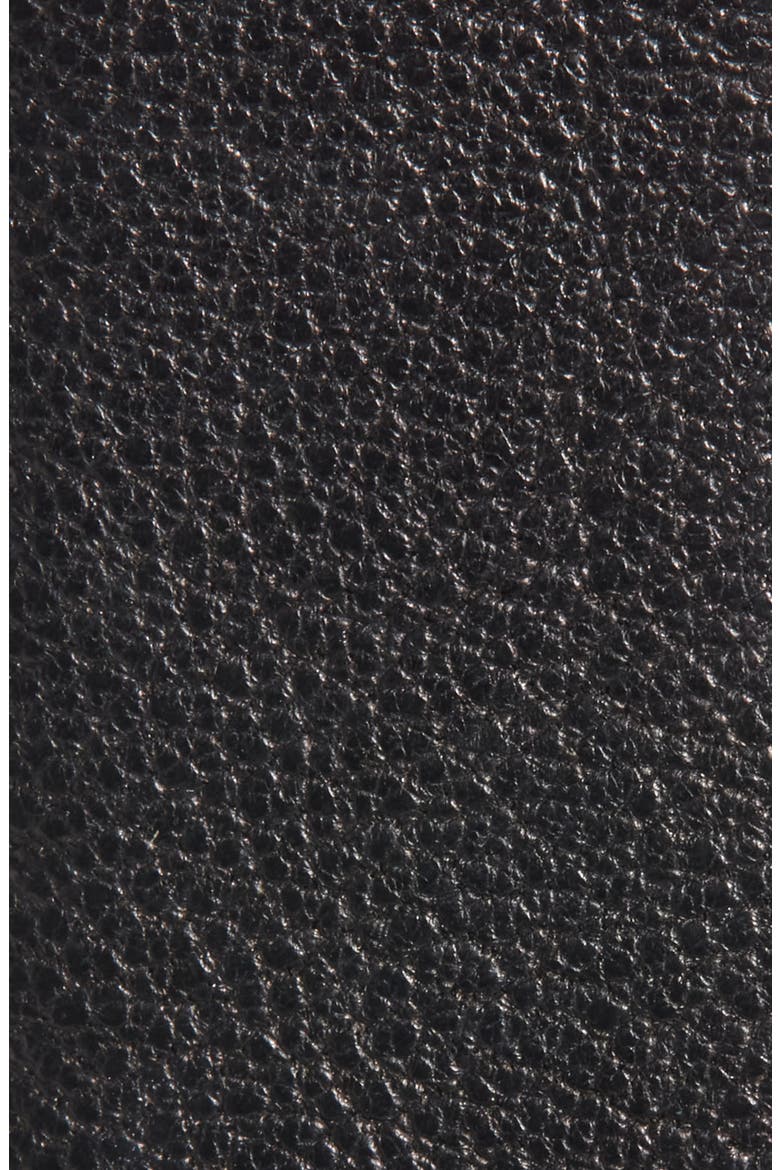 Three Shells Leather Belt, Alternate, color, BLACK