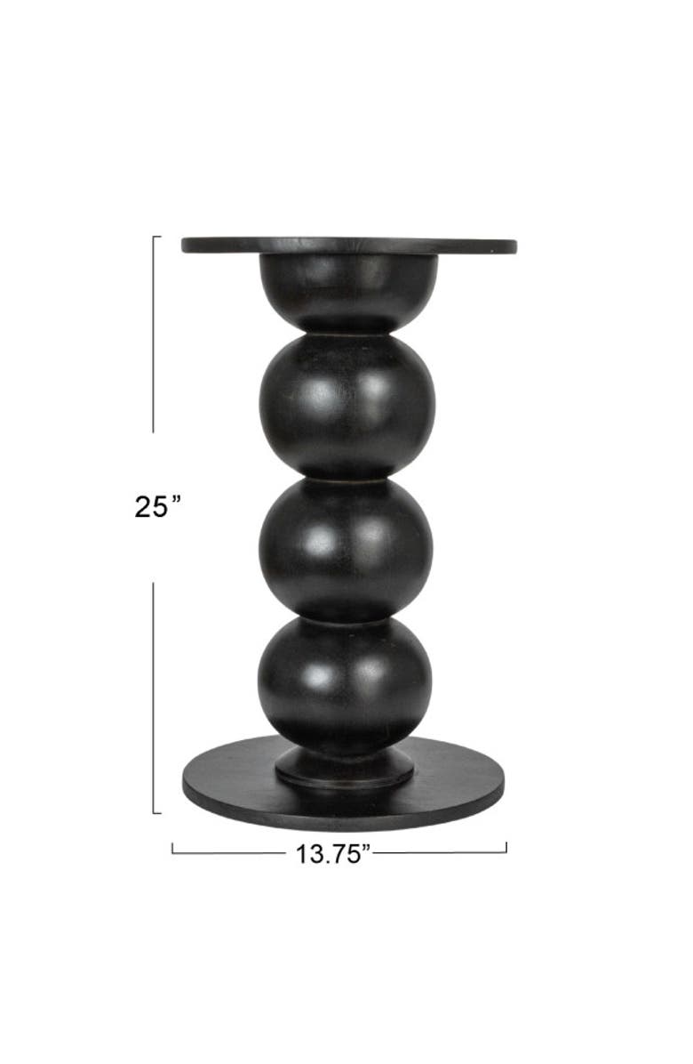 Storied Home Over-Sized Bubble End Table, Alternate, color, Black