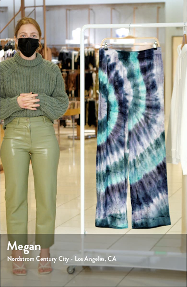 Pexto Tie Dye Oversize Velour Joggers, sales video thumbnail