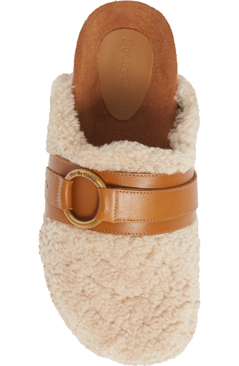 See by Chloé Gema Genuine Shearling Mule, Alternate, color,