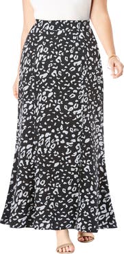 Jessica London Stretch Knit Maxi Skirt