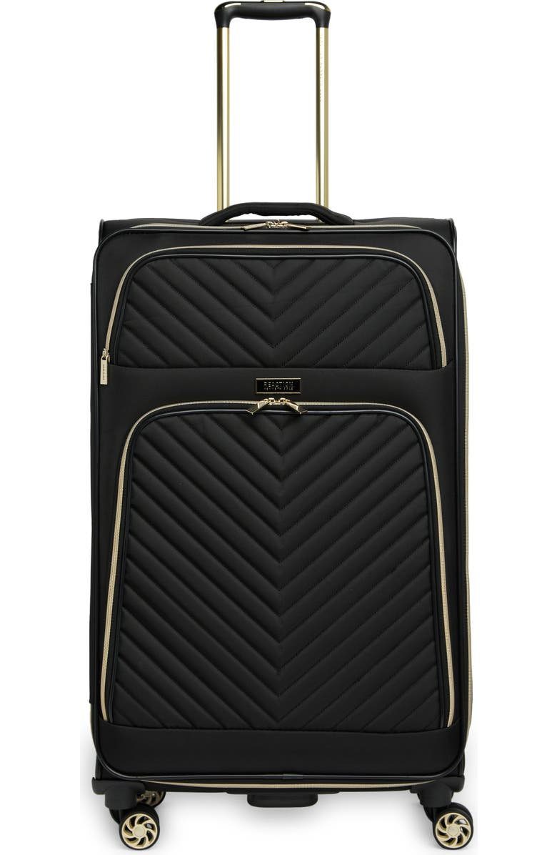 Kenneth Cole 28" Chelsea Chevron Quilt Expandable 8-Wheel Luggage, Main, color, Black