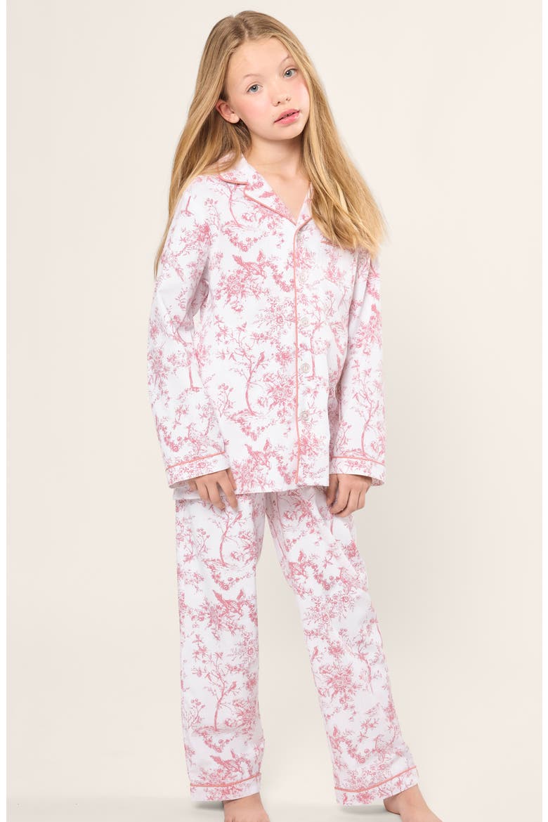 Two-Piece Cotton Blend Pajamas, Alternate, color, PINK