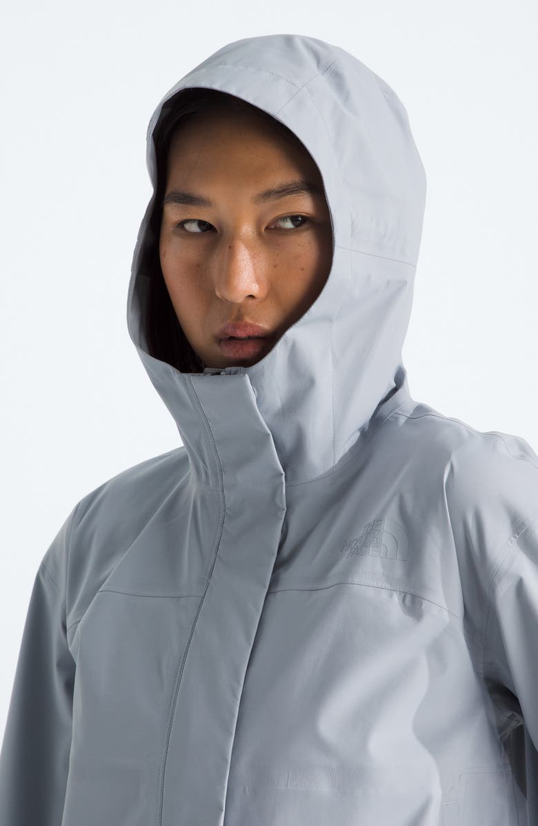 The North Face Voyage Rain DRYVENT<sup>™</sup> 3L Hooded Jacket, Alternate, color, Frost Grey