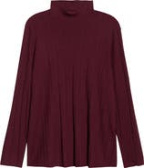 Eileen Fisher Rib Turtleneck Wool Sweater