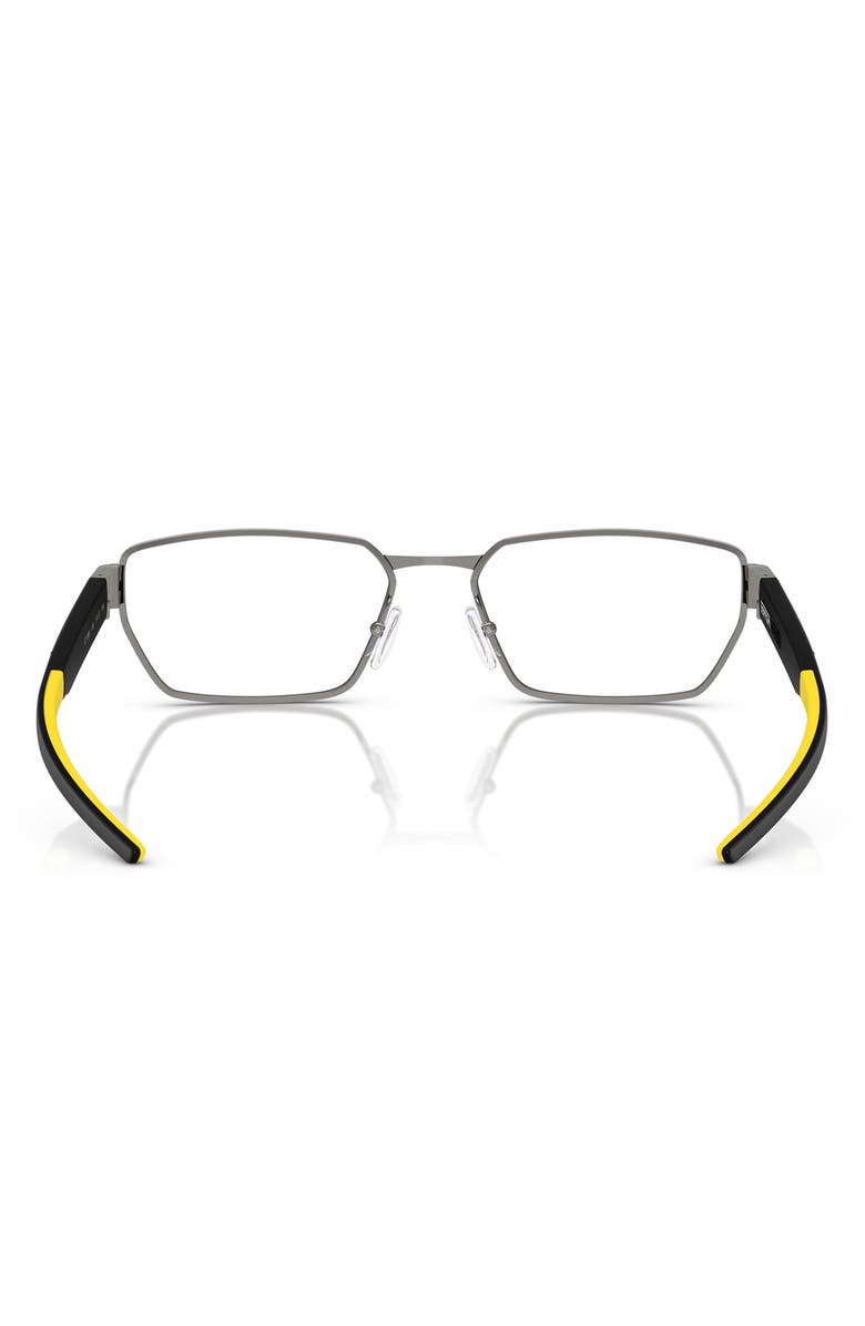 Scuderia Ferrari 55mm Irregular Optical Glasses, Alternate, color, Gunmetal