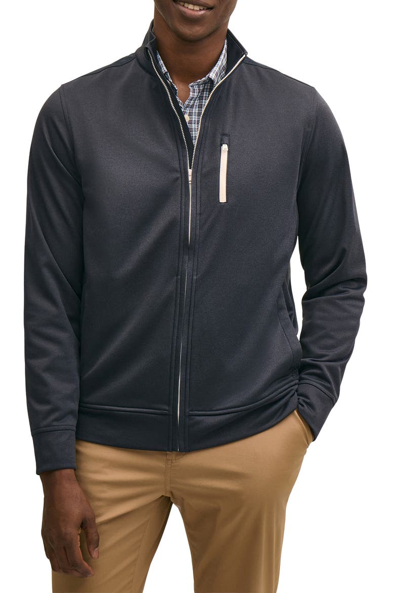 Performance Fleece Jacket, Main, color, NAVY HEATHER