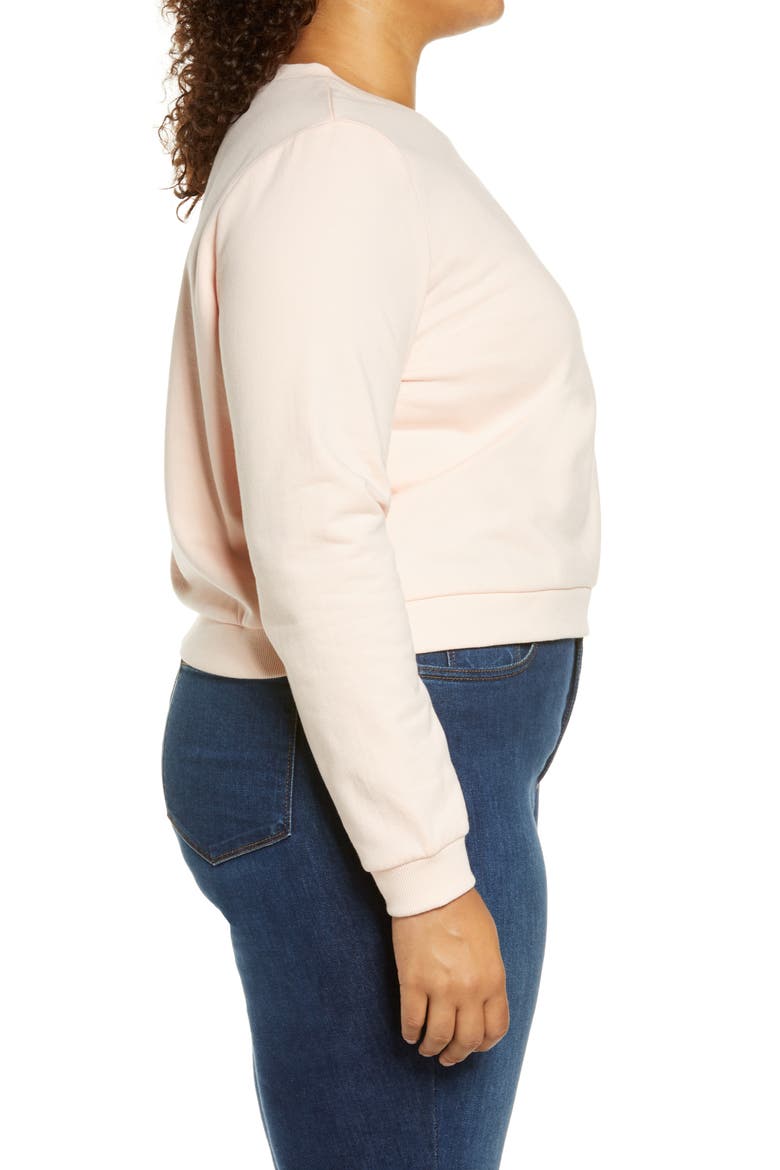 Tie Dye Crewneck Sweatshirt, Alternate, color, PINK BE THE CHANGE