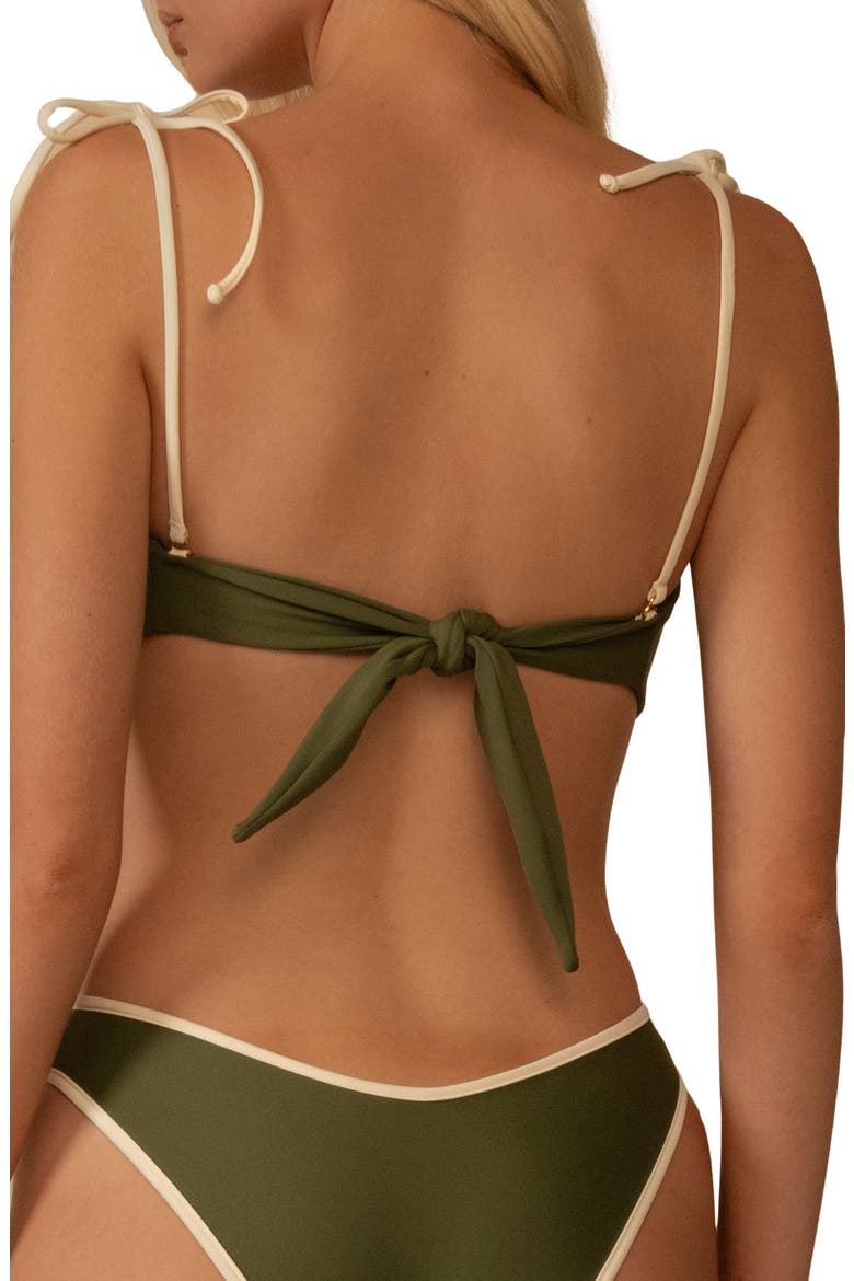 Tori Bandeau Bikini Top, Alternate, color, OLIVE