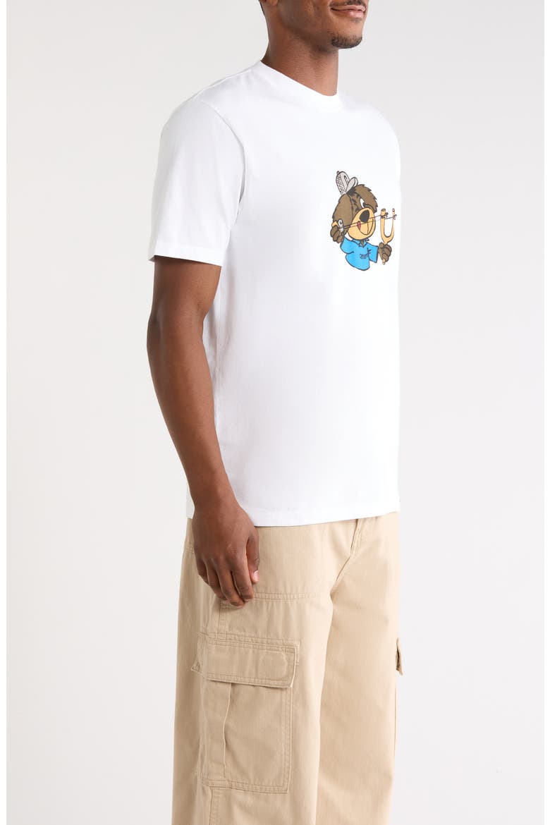Slingshot Organic Cotton Graphic T-Shirt, Alternate, color, WHITE (HEAVY ENZYME WASH)