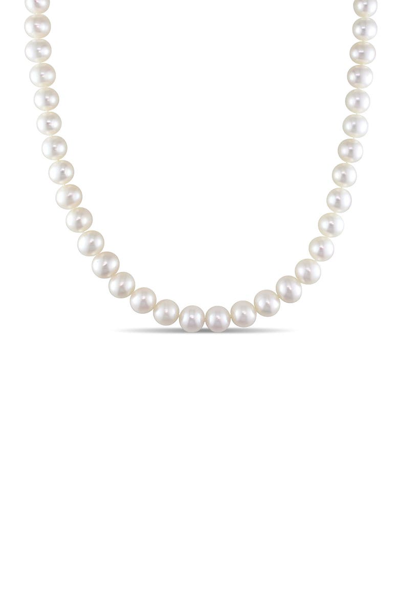 Cultured Pearl Necklace, 7–7.5mm, Main, color, WHITE