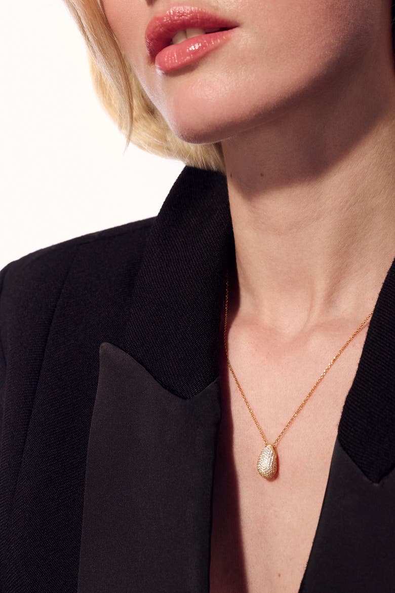 Necklace Goccia Altro, Alternate, color, 18K Gold Plated