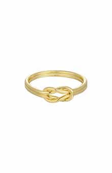 Adornia 14K Gold Plated Double Knot Ring