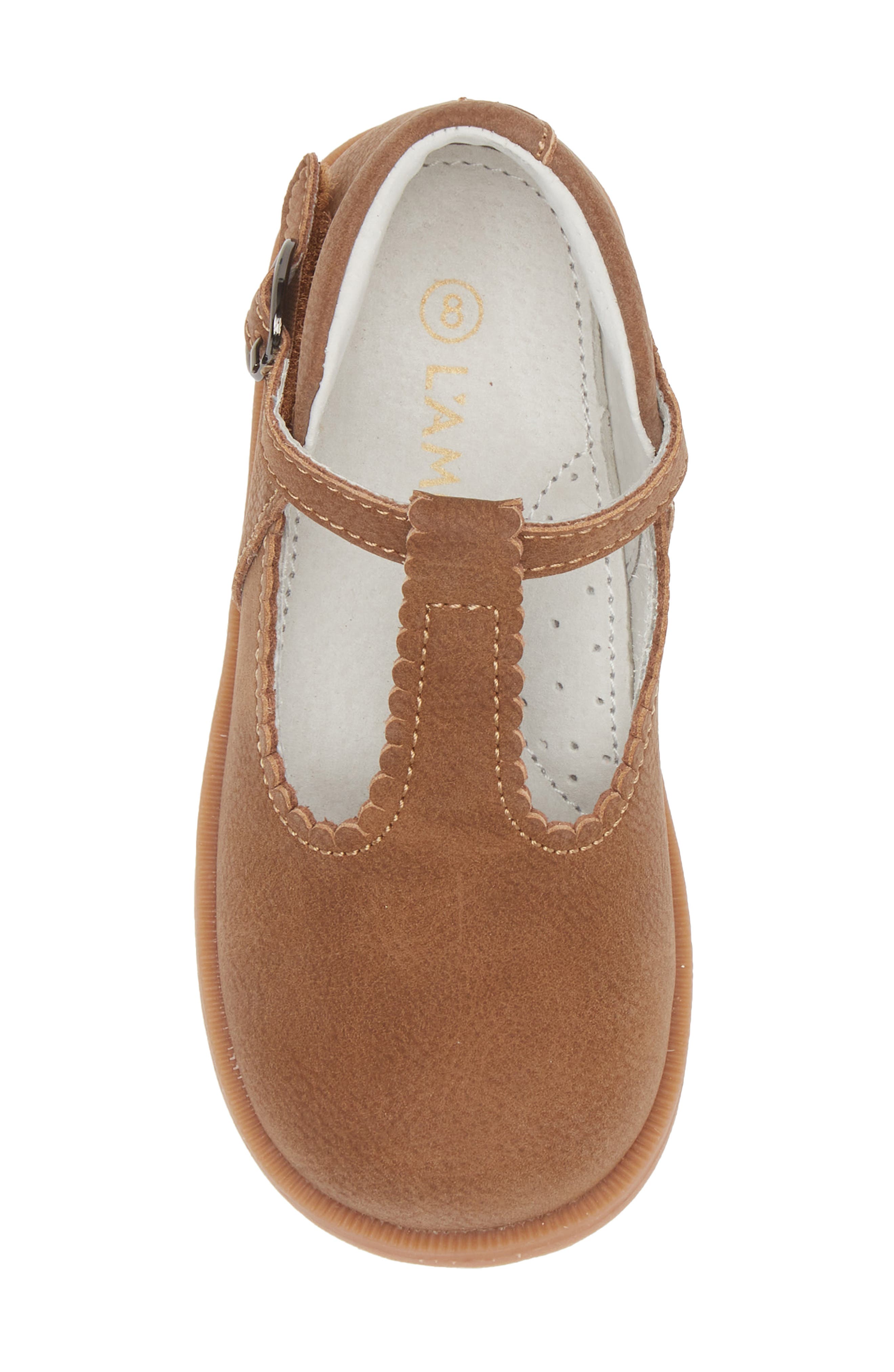 L'AMOUR Kids' Louise T-Strap Shoe, Alternate, color, Chestnut