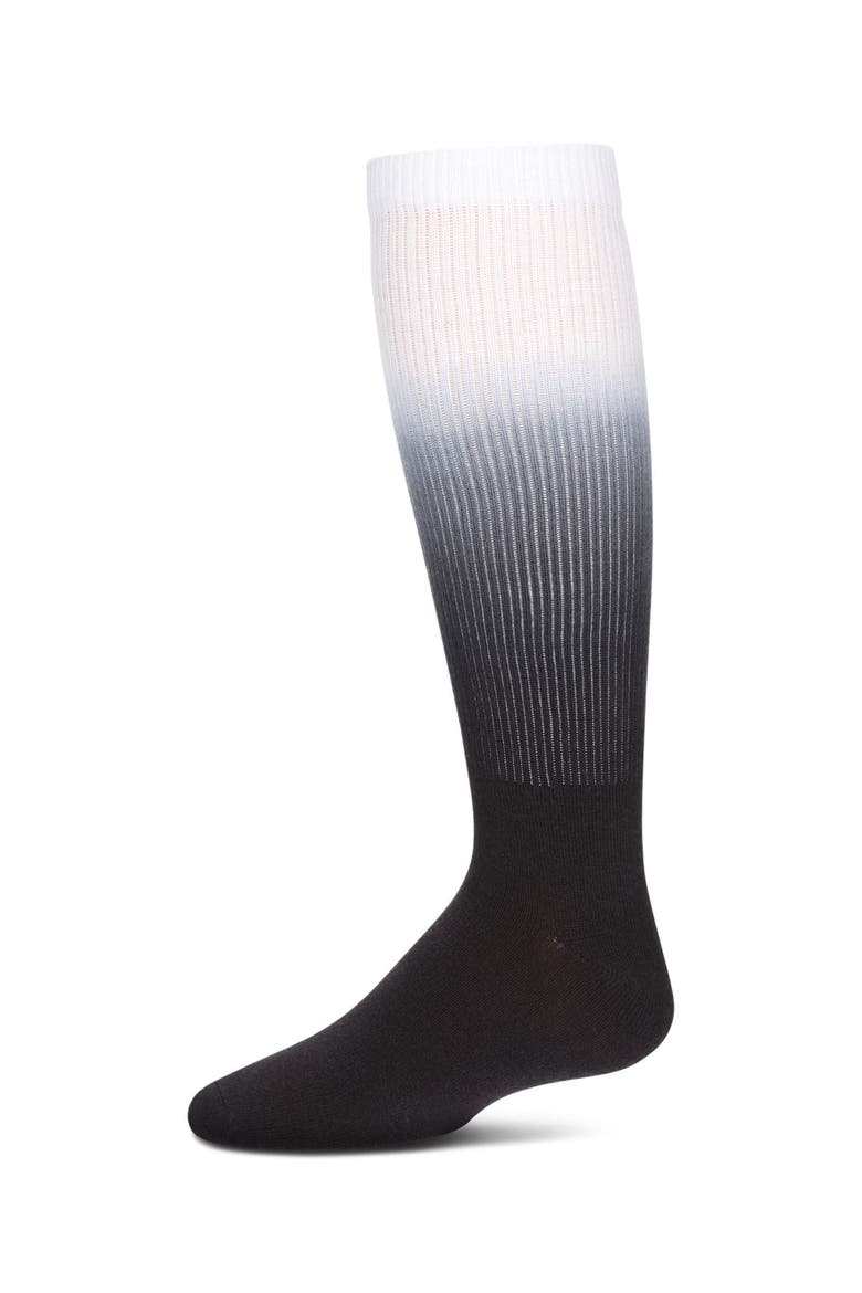 Dip Dye Knee High Socks, Main, color, Black