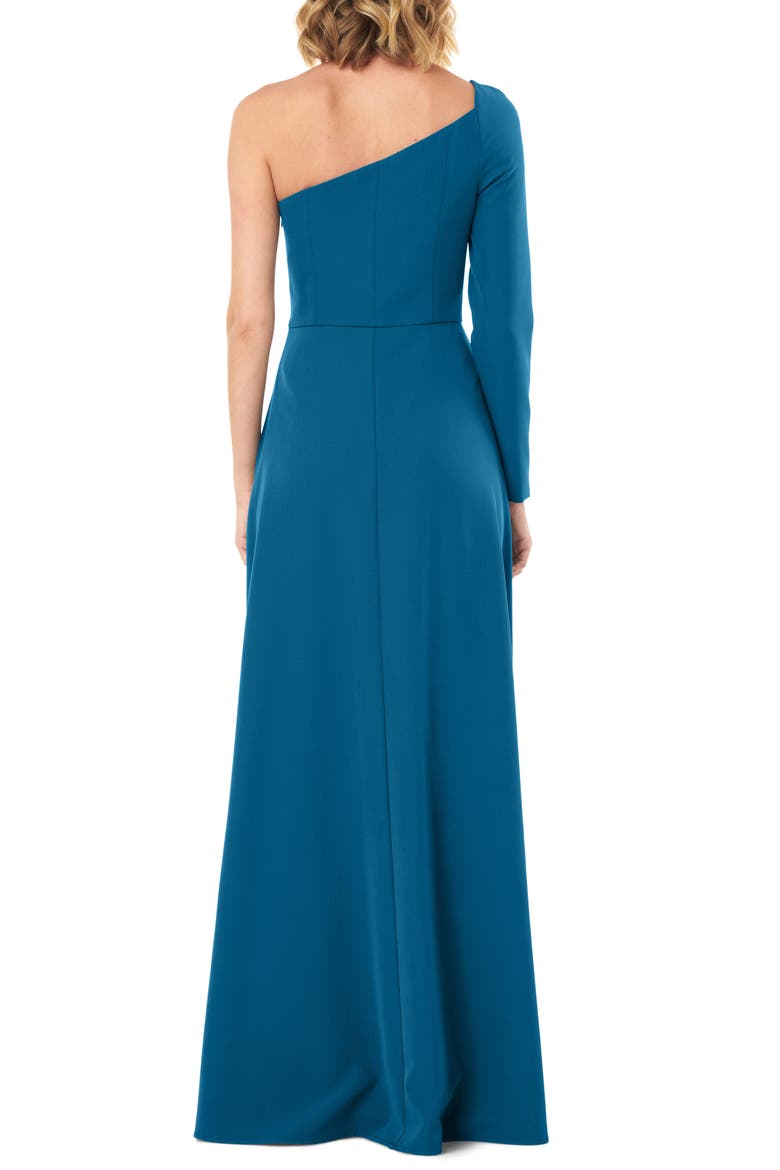 One-Sleeve Maxi Romper, Alternate, color, PERSIAN BLUE