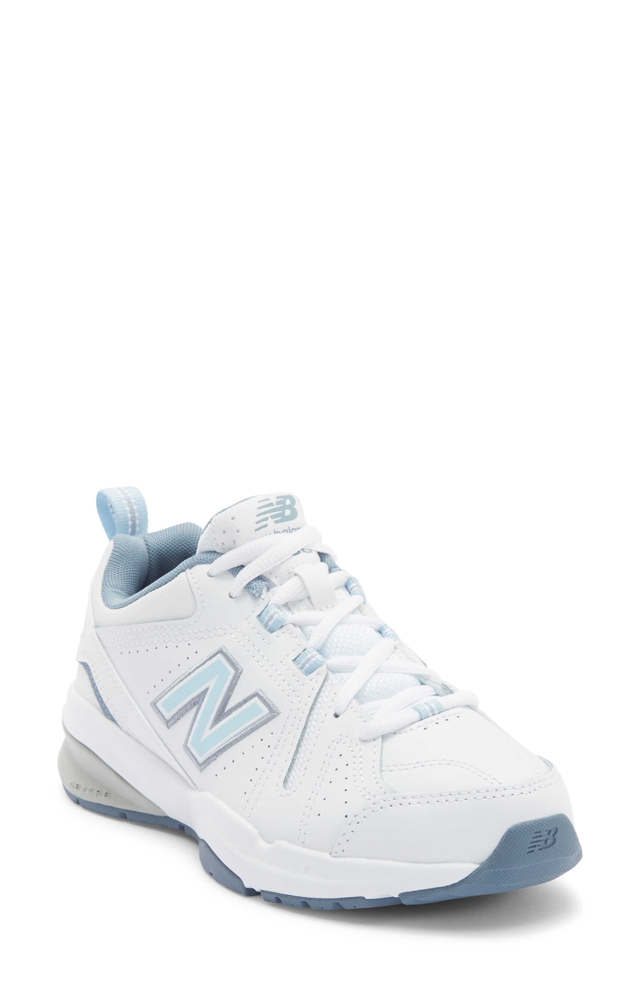 New Balance 608v5 Trainer Sneaker, Main, color, White/Blue