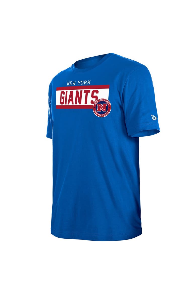 Men's New Era  Blue New York Giants 3rd Down High Density Print T-Shirt, Alternate, color, Blue