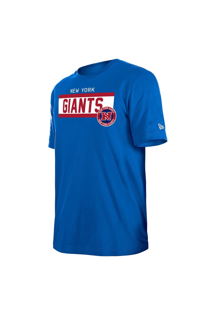 New Era Men's New Era Blue New York Giants 3rd Down High Density Print T-Shirt, Alternate, color, Blue