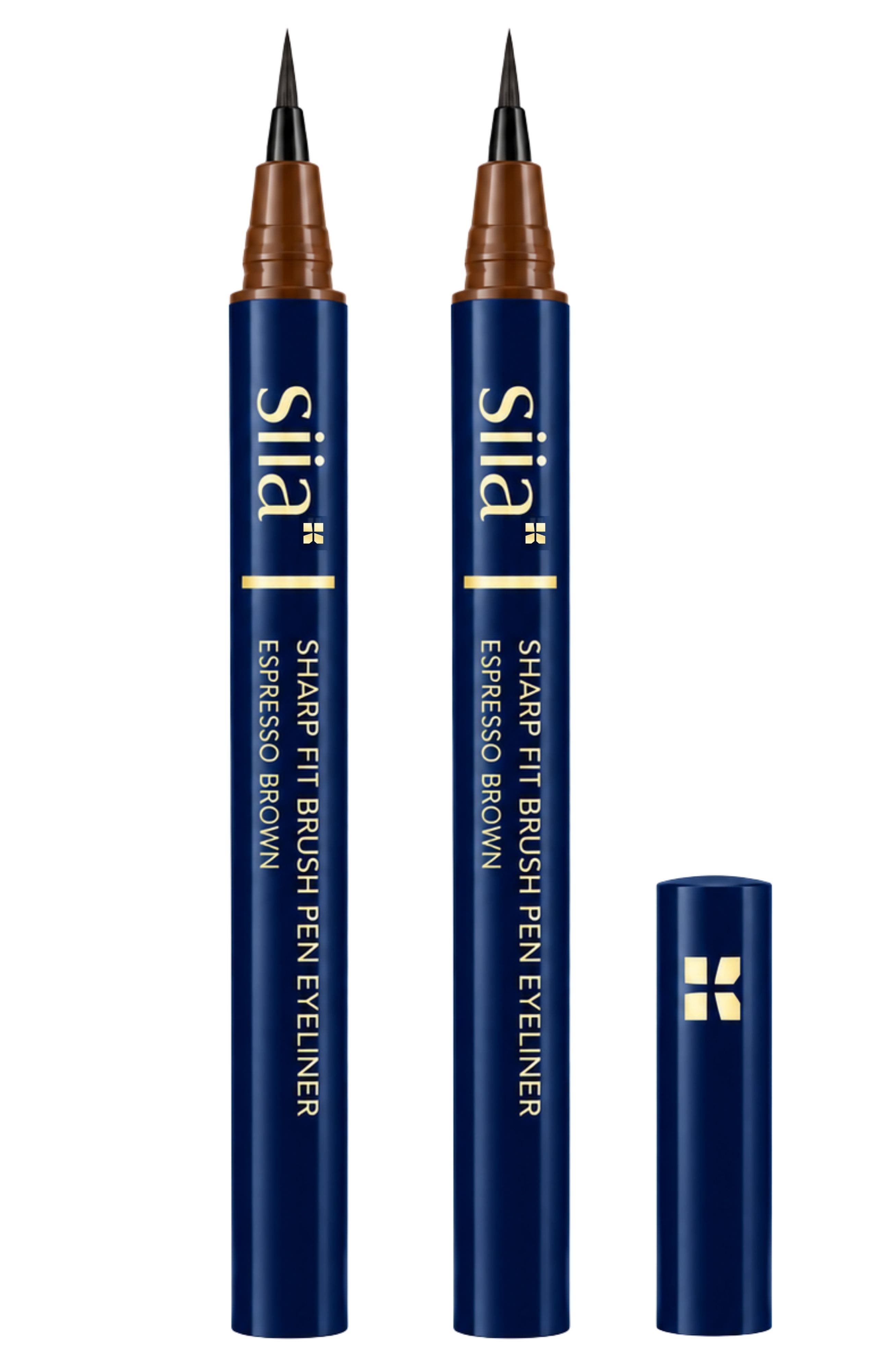 Siia Cosmetics 2-Pc. Sharp Fit Brush Pen Eyeliner | Nordstrom
